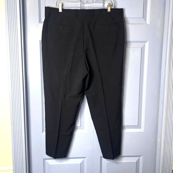 Chaps Total Comfort Black Dress Pants Trousers Mens Size 36/26 Basic Career Wear - Picture 2 of 10